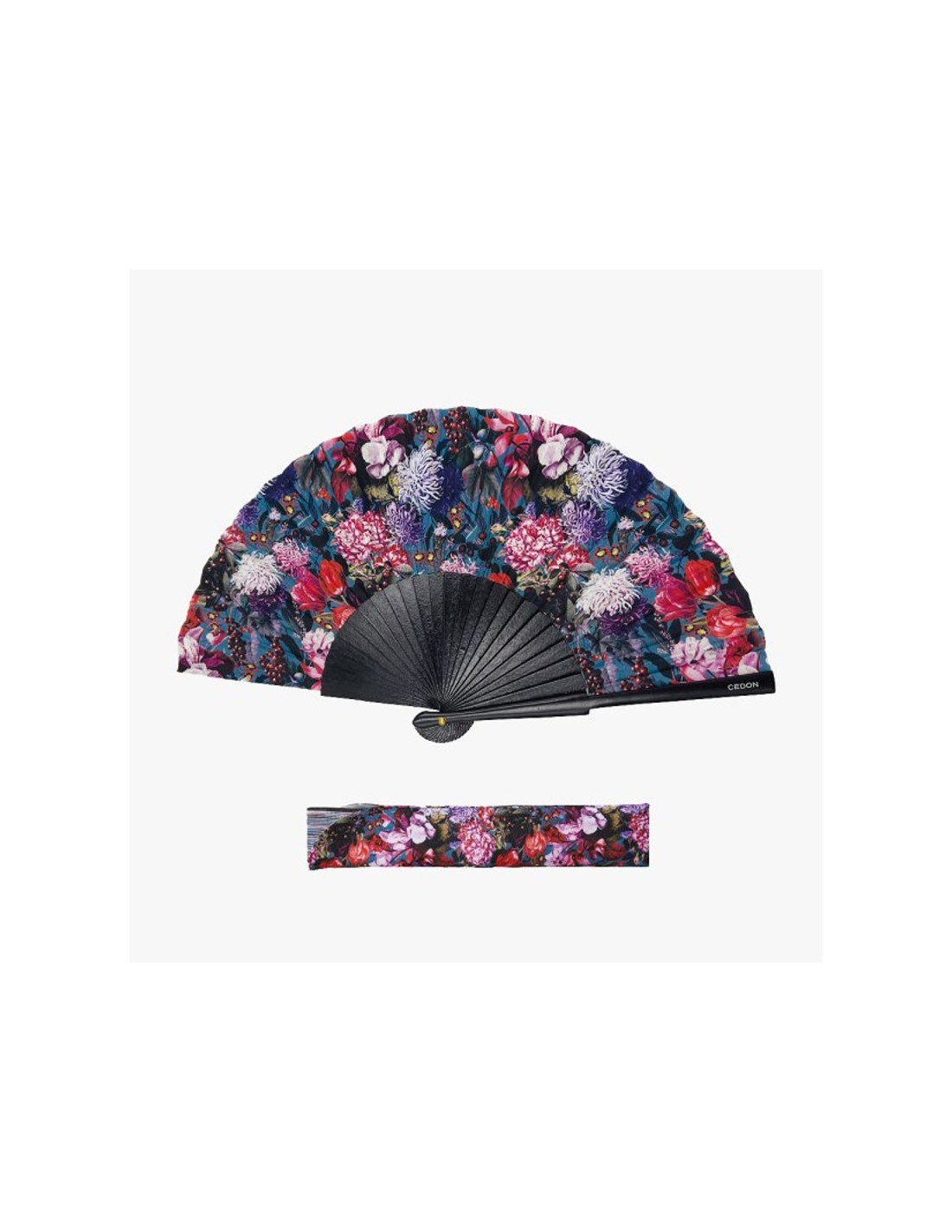 Ventaglio con fiori scuri